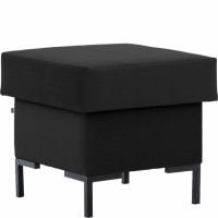 Pufs SOLVO , Melns/Farbric 17047 Pufs SOLVO , Melns/Farbric 17047